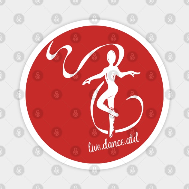 ATD dancer girl & tag line Magnet by allthatdance